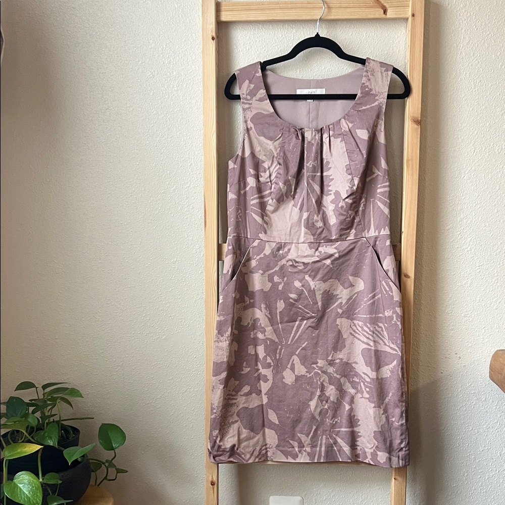 LOFT Abstract Floral Sleeveless Dress